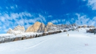 Wintersport in San Giovanni di Fassa.